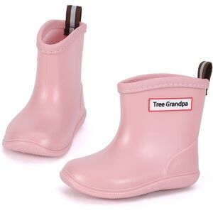 Tree Grandpa Toddler Rain Boots 5T Easy On Waterproof Shoes